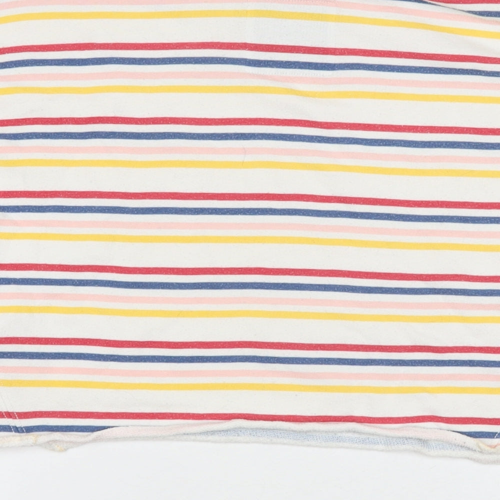 Hollister Womens Multicoloured Striped Cotton Pullover Hoodie Size S Pullover