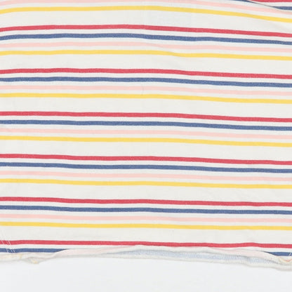 Hollister Womens Multicoloured Striped Cotton Pullover Hoodie Size S Pullover