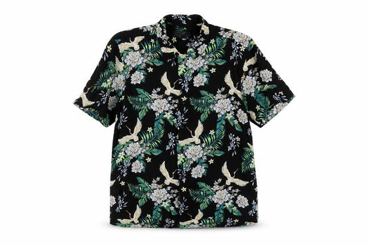 Broken Standard Womens Multicoloured Floral Viscose Basic Button-Up Size M Collared