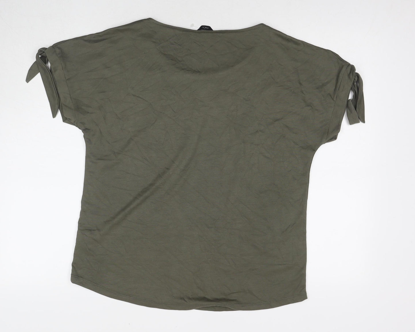 Womens UK Size 14 M&Co Green Basic T-Shirt