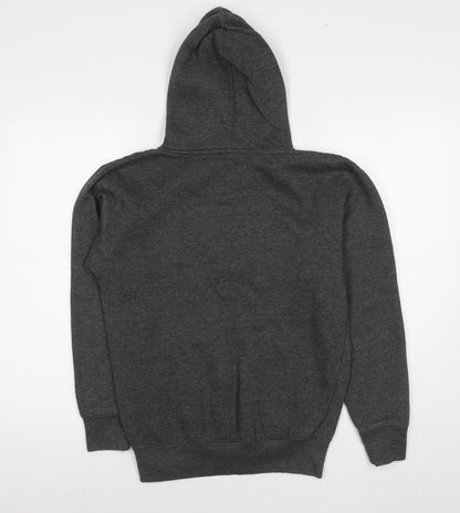 Zone One Womens Grey Cotton Pullover Hoodie Size S Pullover