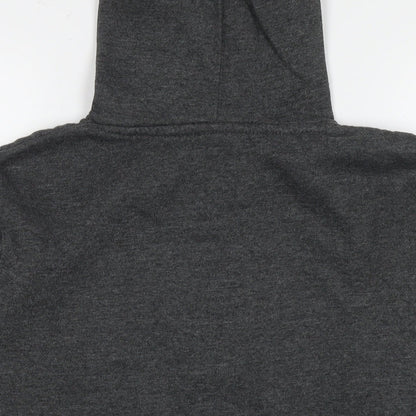 Zone One Womens Grey Cotton Pullover Hoodie Size S Pullover