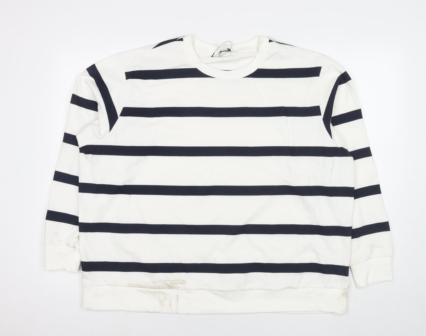 Womens UK Size XL Marks and Spencer White Pullover Sweatshirt