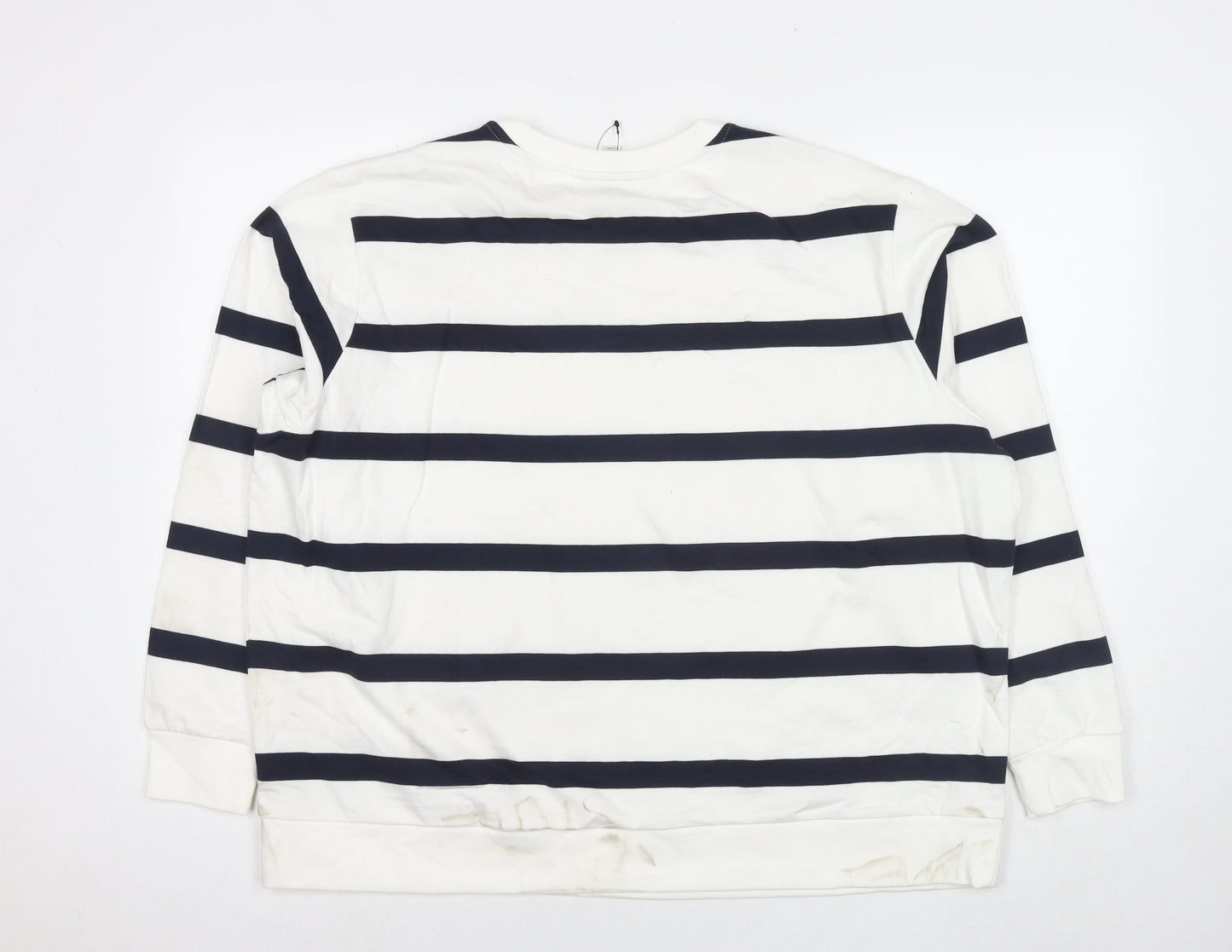 Womens UK Size XL Marks and Spencer White Pullover Sweatshirt