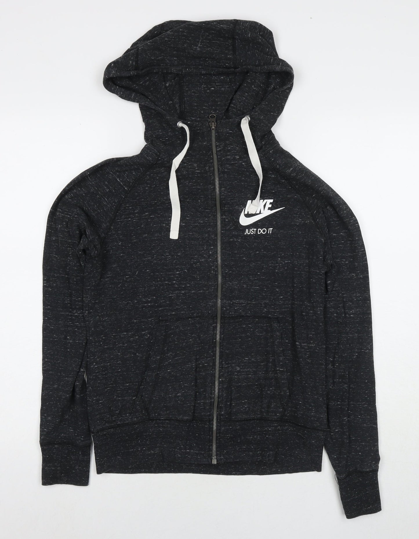 Womens UK Size S Marks and Spencer Black Full Zip Hoodie