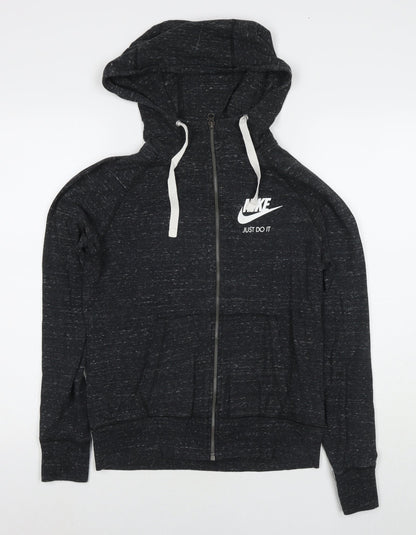 Womens UK Size S Marks and Spencer Black Full Zip Hoodie