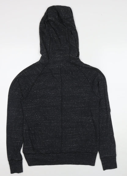 Womens UK Size S Marks and Spencer Black Full Zip Hoodie