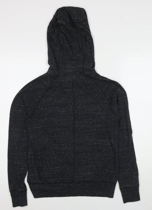 Womens UK Size S Marks and Spencer Black Full Zip Hoodie