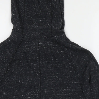 Womens UK Size S Marks and Spencer Black Full Zip Hoodie