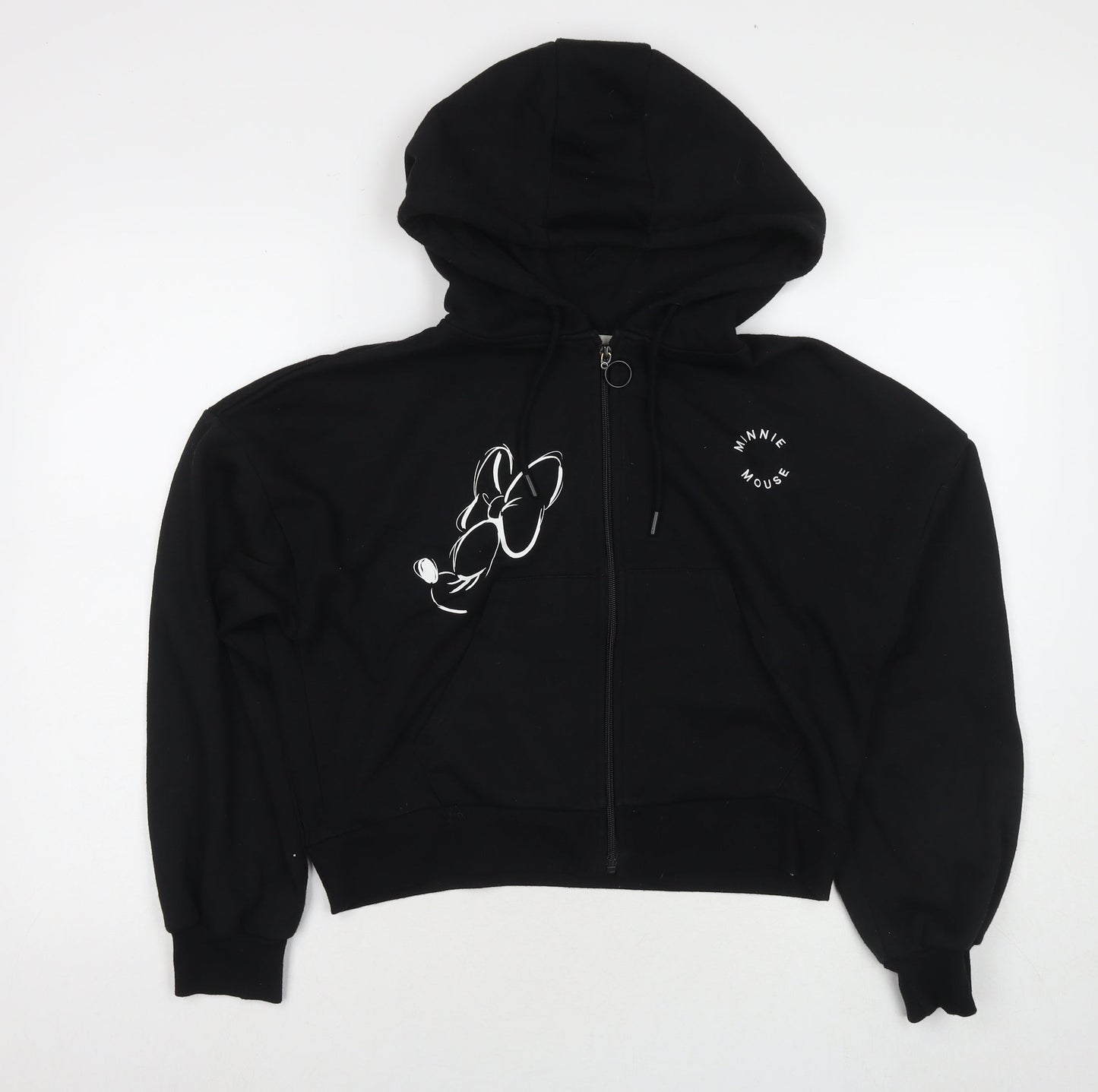 Womens UK Size S Disney Black Pullover Hoodie