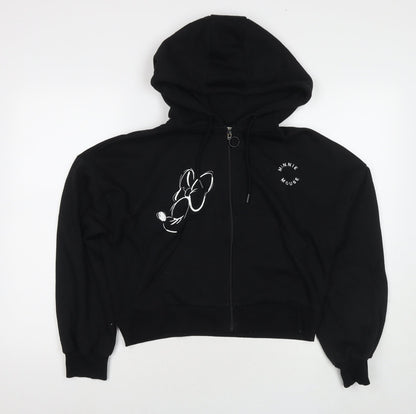 Womens UK Size S Disney Black Pullover Hoodie