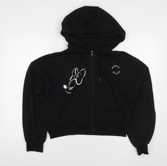 Womens UK Size S Disney Black Pullover Hoodie