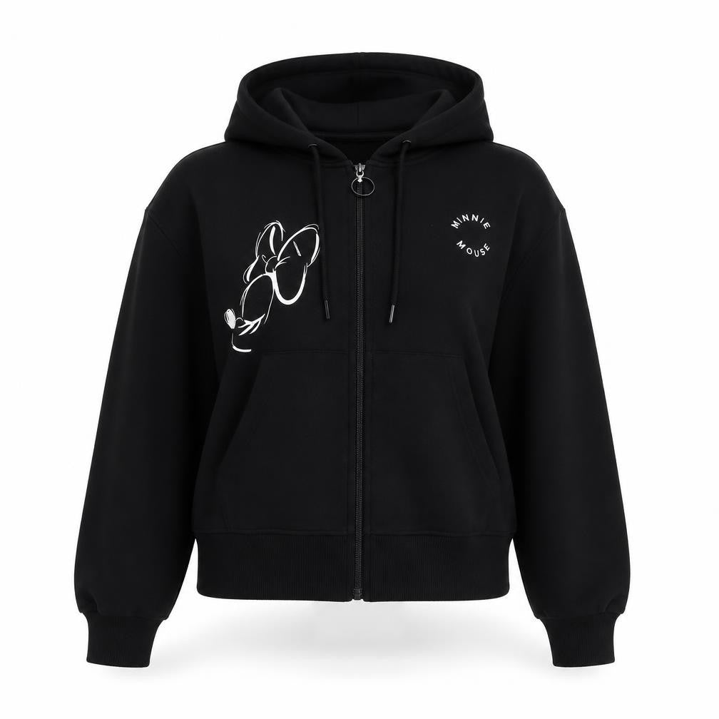 Womens UK Size S Disney Black Pullover Hoodie