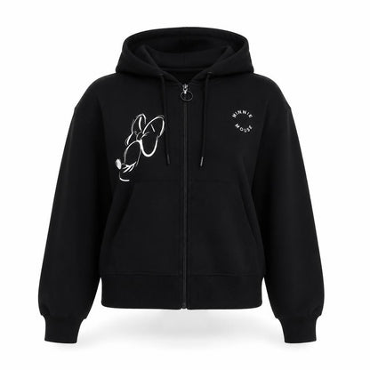 Womens UK Size S Disney Black Pullover Hoodie
