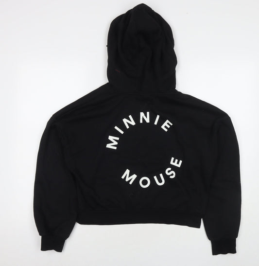 Womens UK Size S Disney Black Pullover Hoodie