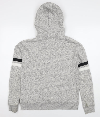 Hollister Womens Grey Cotton Pullover Hoodie Size XS Pullover - Logo