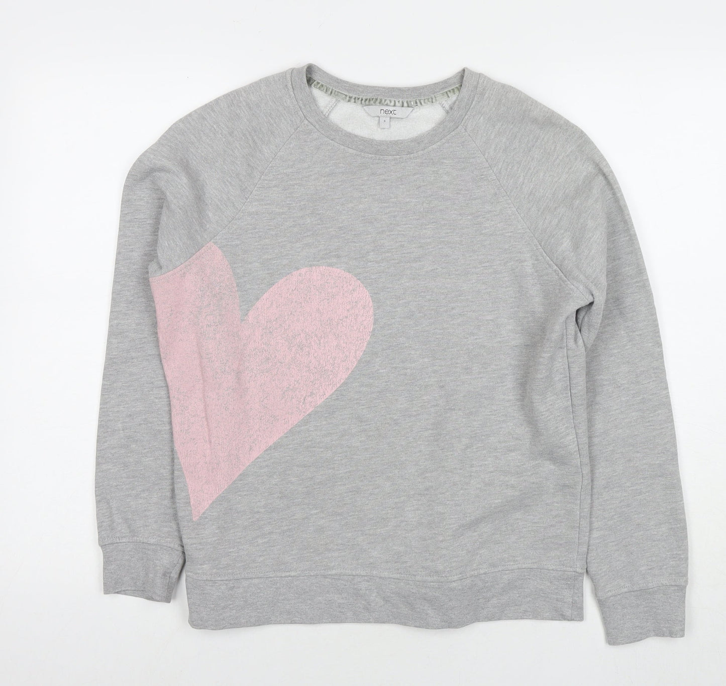 Womens UK Size S NEXT Grey Pullover Sweatshirt