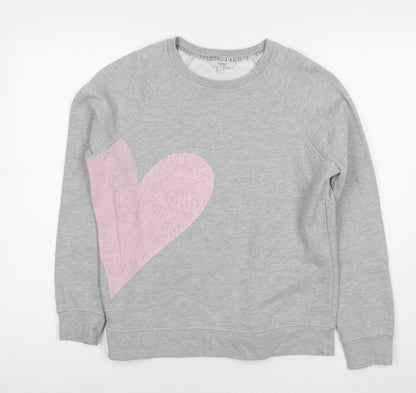 Womens UK Size S NEXT Grey Pullover Sweatshirt