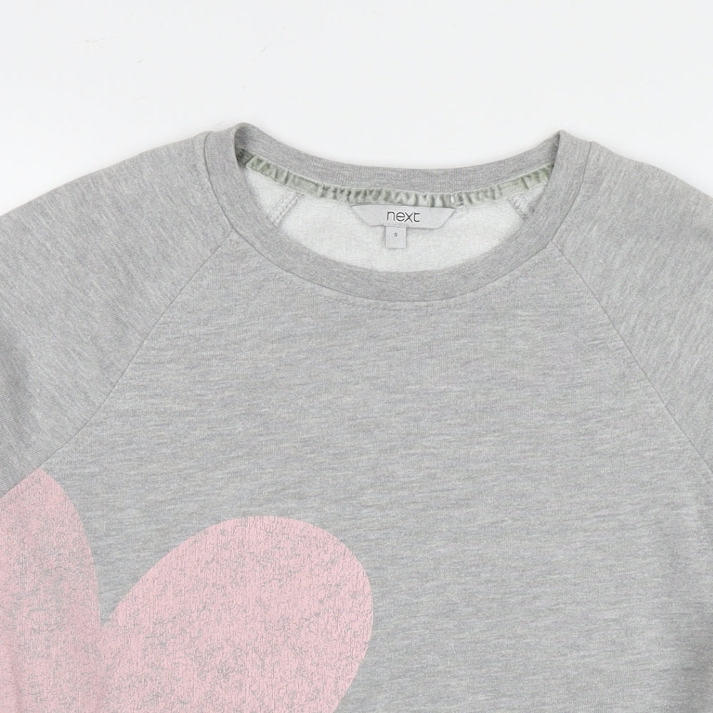 Womens UK Size S NEXT Grey Pullover Sweatshirt