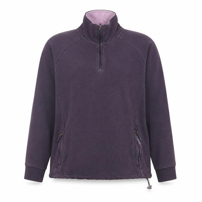 Cane Womens Purple Cotton Pullover Sweatshirt Size M Pullover