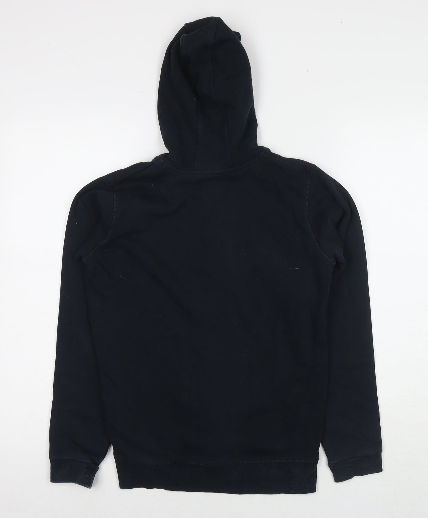 Marks and Spencer Boys Blue Cotton Full Zip Hoodie Size 12-13 Years Zip