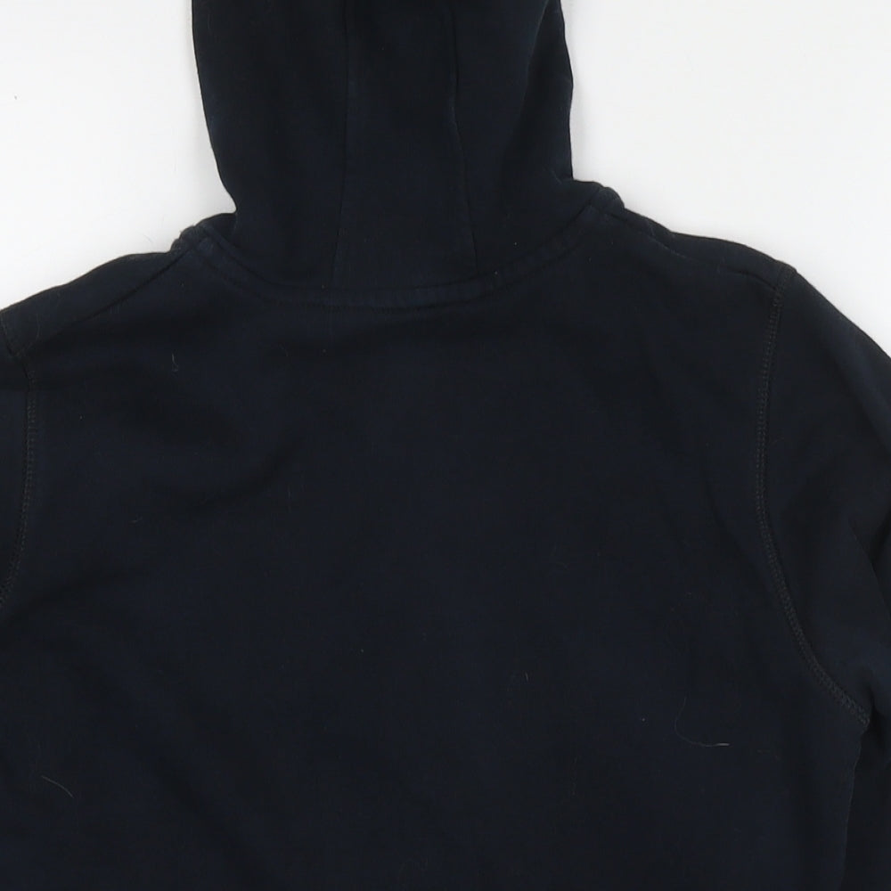 Marks and Spencer Boys Blue Cotton Full Zip Hoodie Size 12-13 Years Zip