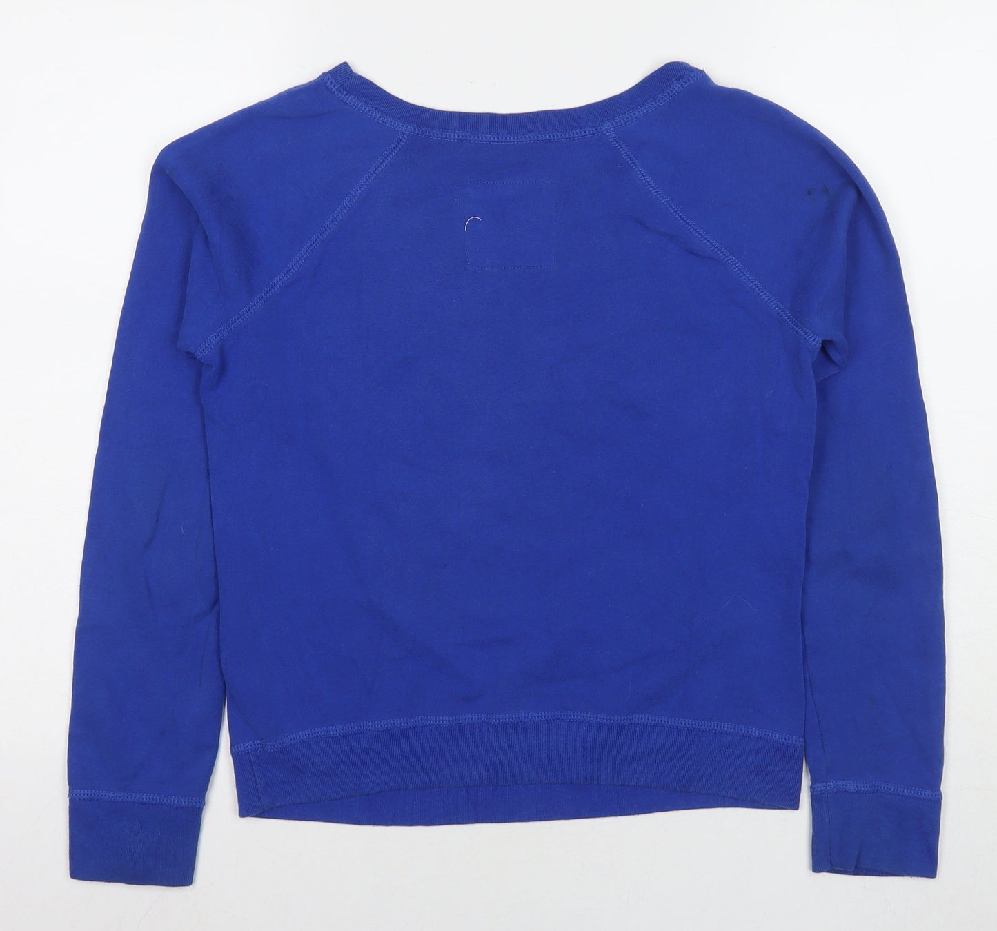 Hollister Womens Blue Cotton Pullover Sweatshirt Size S Pullover - Logo