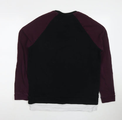Mens UK Size M ASOS Black Pullover Sweatshirt