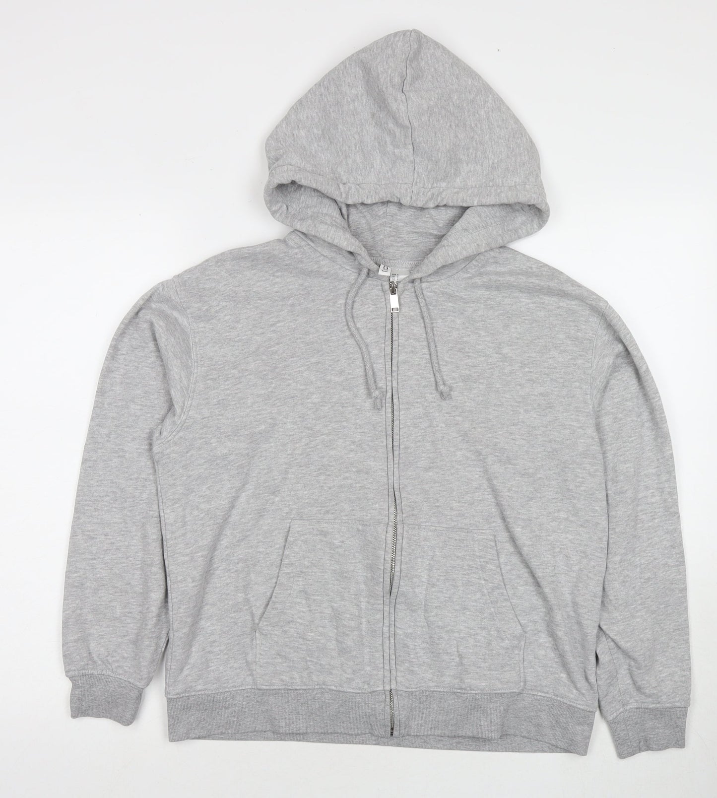Mens UK Size S Divided by H&M Grey Full Zip Hoodie