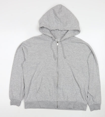 Mens UK Size S Divided by H&M Grey Full Zip Hoodie