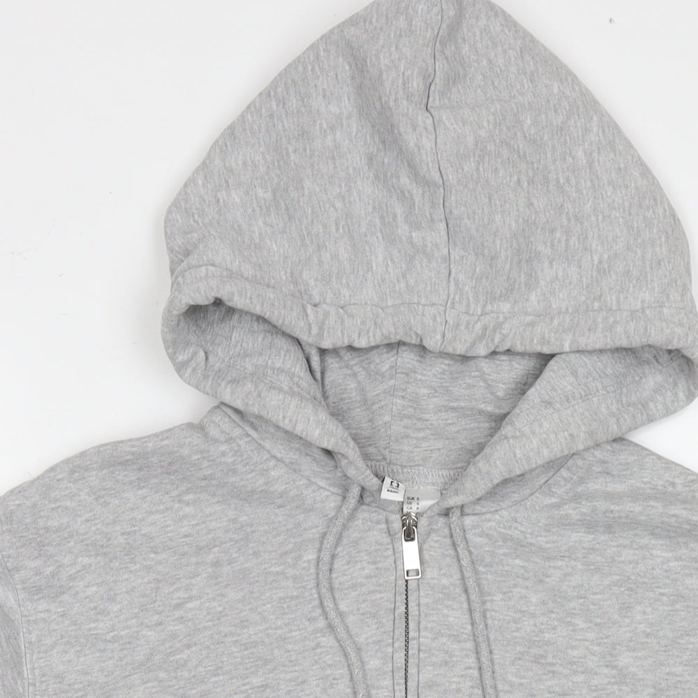 Mens UK Size S Divided by H&M Grey Full Zip Hoodie