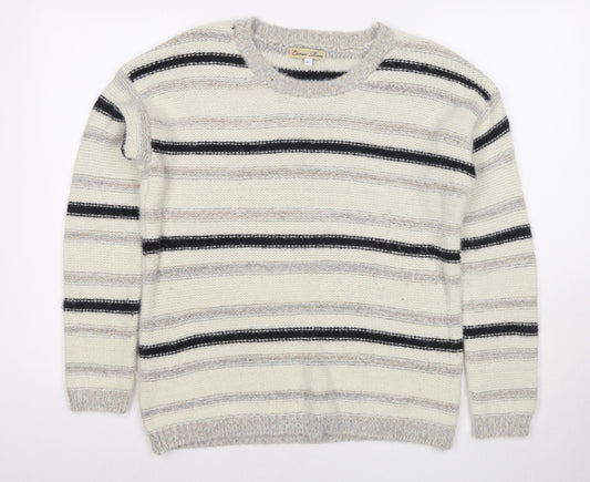 Womens UK Size M Cameo Rose Beige Pullover Jumper