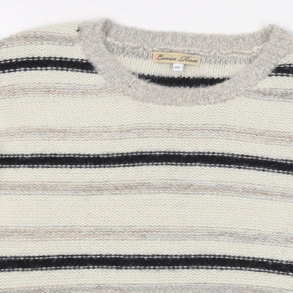 Womens UK Size M Cameo Rose Beige Pullover Jumper