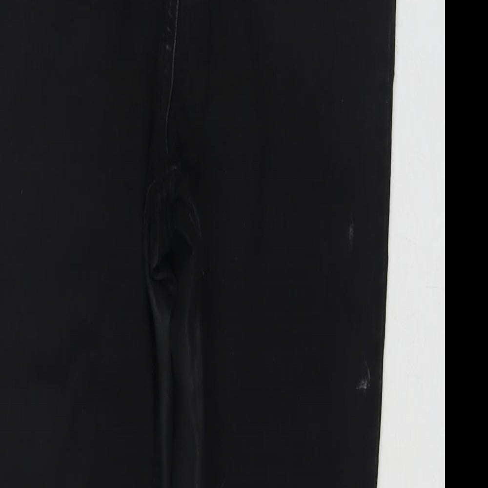 Womens UK Size 10 Papaya Regular Fit Skinny Black Jeans