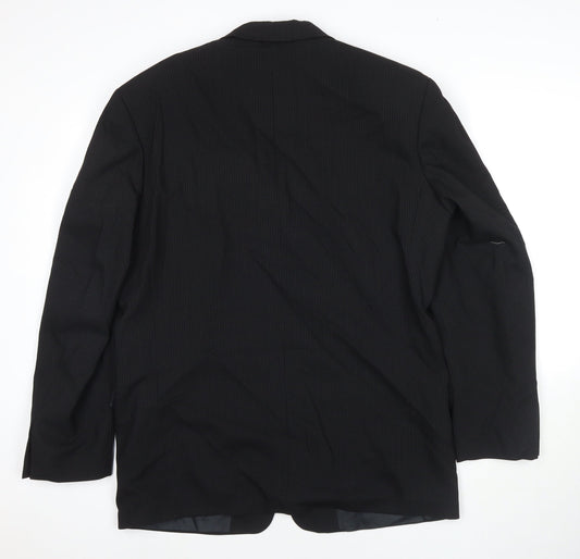 Mens UK Size 40 Ciro Citterio Regular Black Suit Jacket