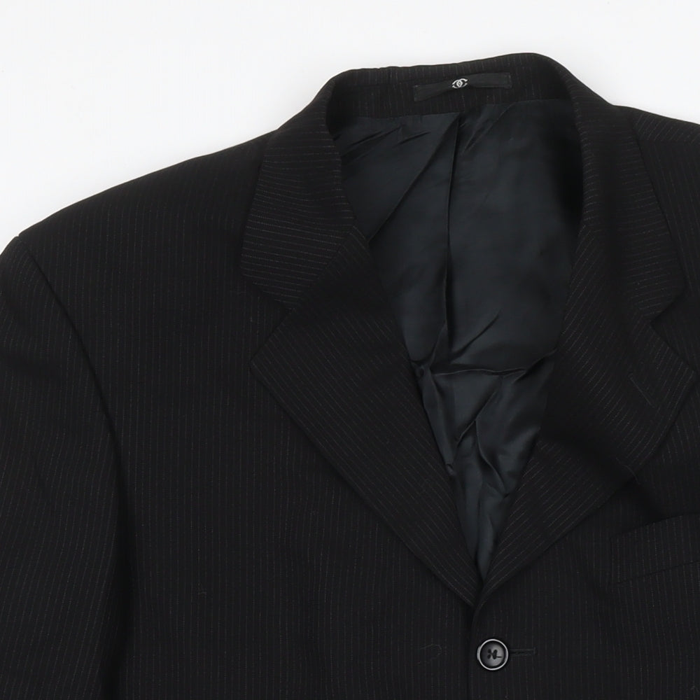 Mens UK Size 40 Ciro Citterio Regular Black Suit Jacket
