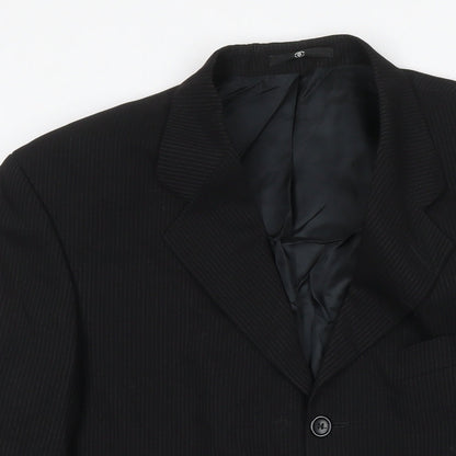 Mens UK Size 40 Ciro Citterio Regular Black Suit Jacket