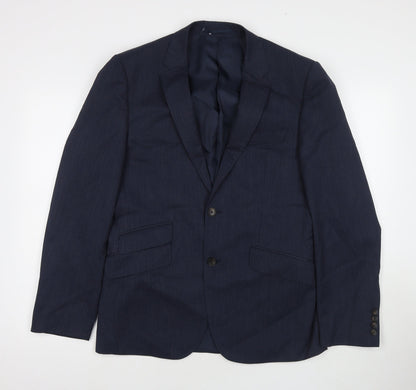 Mens UK Size 38 Marks and Spencer Regular Blue Suit Jacket