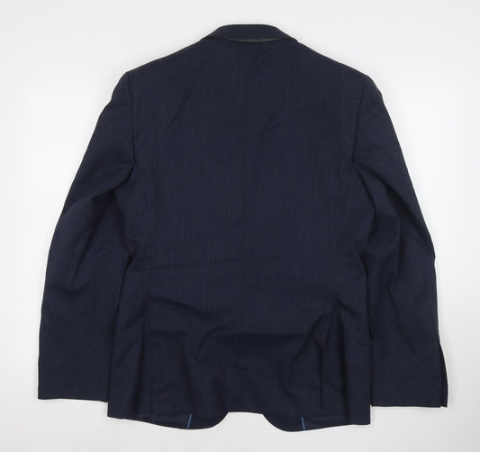 Mens UK Size 38 Marks and Spencer Regular Blue Suit Jacket