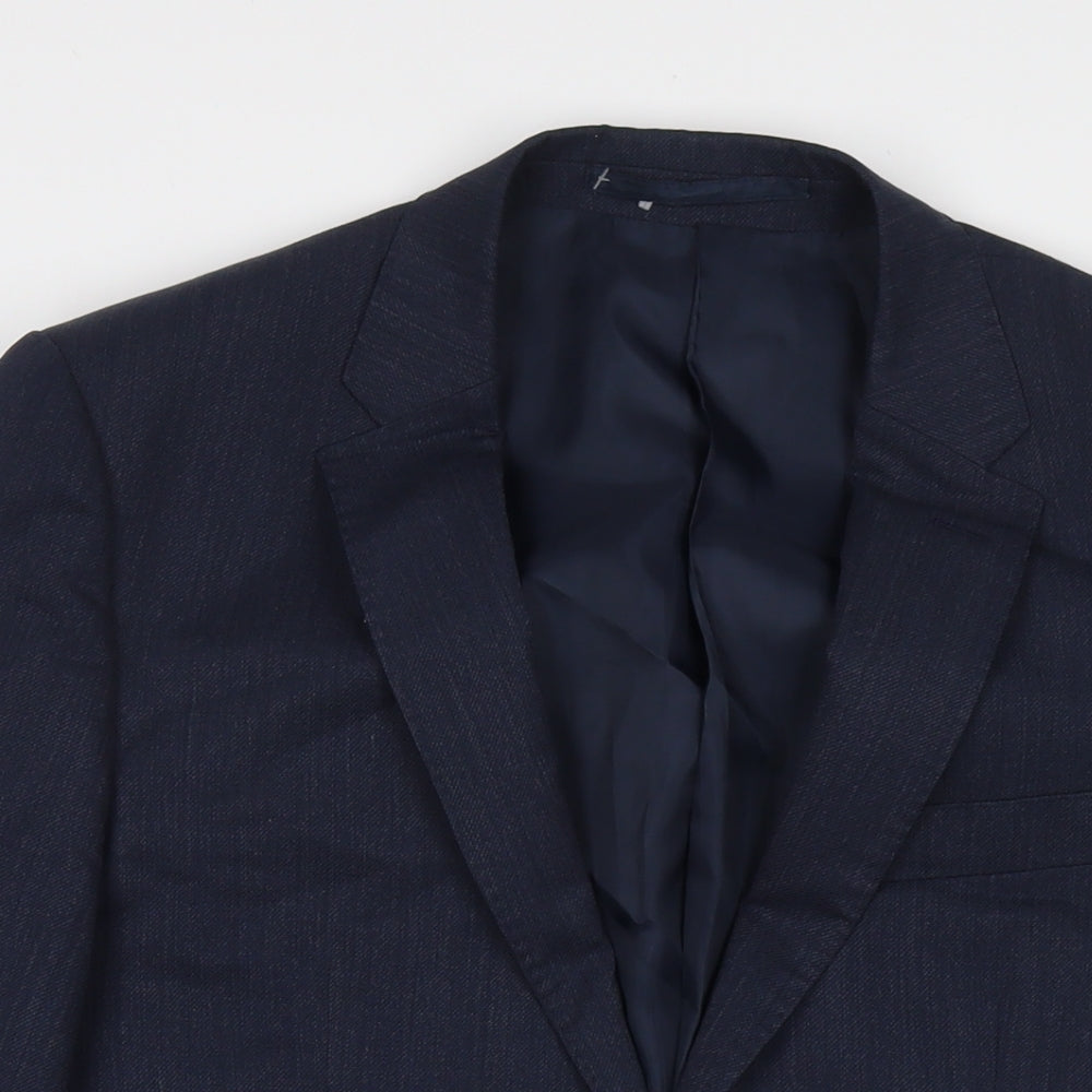 Mens UK Size 38 Marks and Spencer Regular Blue Suit Jacket