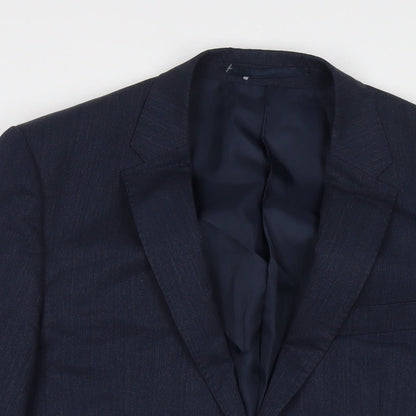 Mens UK Size 38 Marks and Spencer Regular Blue Suit Jacket
