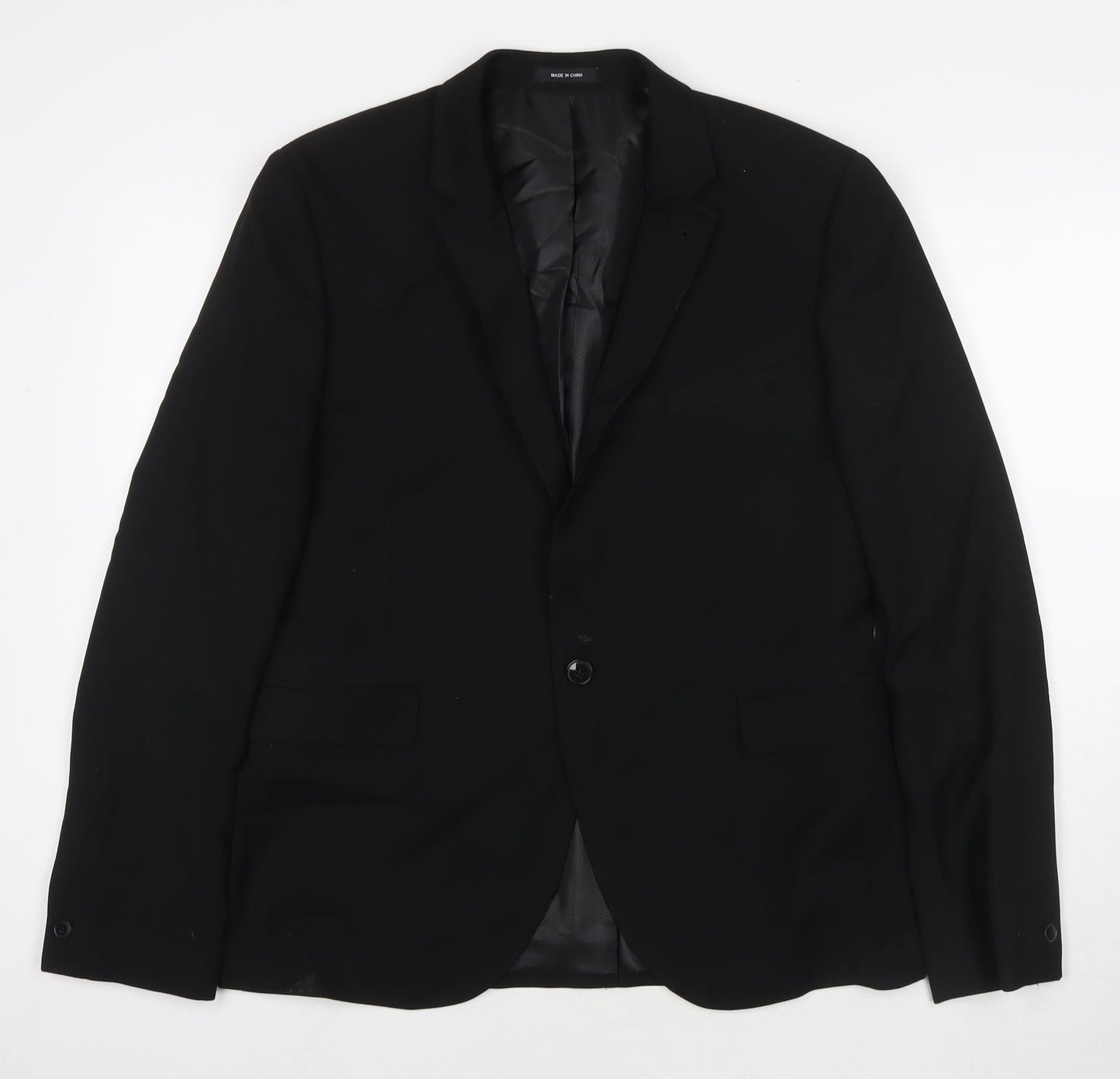 Mens UK Size 42 Cedar Wood State Regular Black Suit Jacket