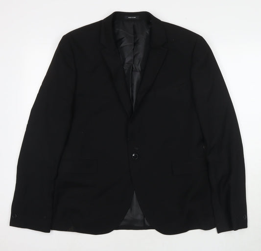 Mens UK Size 42 Cedar Wood State Regular Black Suit Jacket