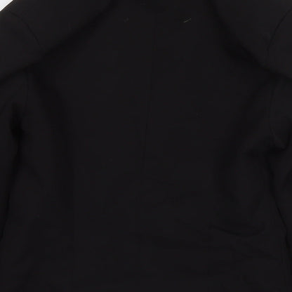 I SAW IT FIRST Womens Black Jacket Blazer Size 8 Button