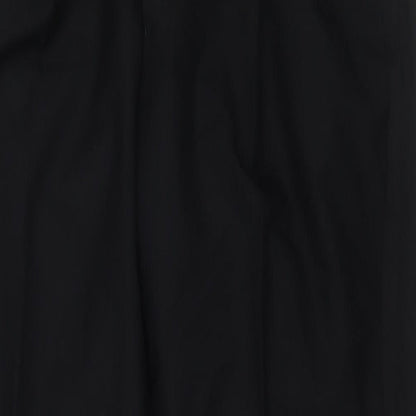 Premiere Mens Black Polyester Dress Pants Trousers Size 36 in L30 in Regular Zip - Short