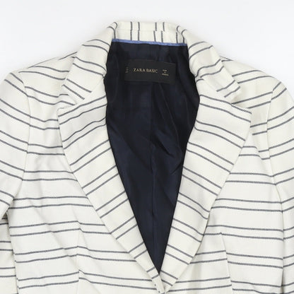 Womens UK Size XS Zara White Jacket