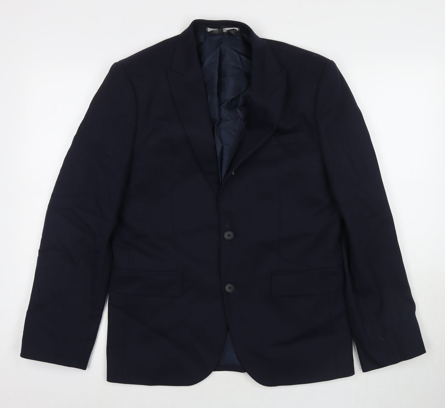Mens UK Size 38 Marks and Spencer Regular Blue Suit Jacket