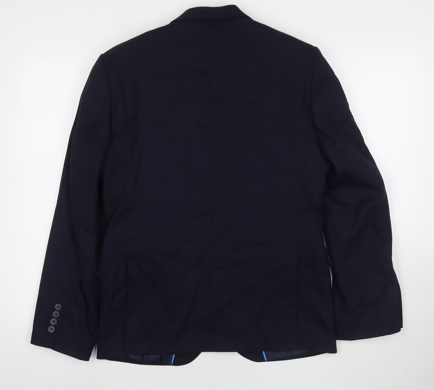 Mens UK Size 38 Marks and Spencer Regular Blue Suit Jacket