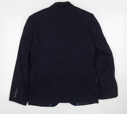 Mens UK Size 38 Marks and Spencer Regular Blue Suit Jacket