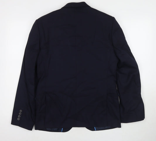 Mens UK Size 38 Marks and Spencer Regular Blue Suit Jacket